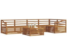 Lauko sofos komplektas 6 pcs Natūrali