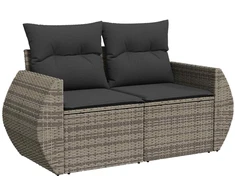 Sofos komplektas 7 pcs Pilka ir tamsiai pilka