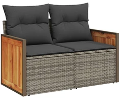 Sofos komplektas 7 pcs Pilka ir tamsiai pilka