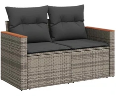 Sofos komplektas 7 pcs Pilka ir tamsiai pilka