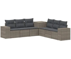 Sofos komplektas 7 pcs Pilka ir tamsiai pilka