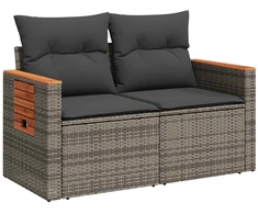 Sofos komplektas 7 pcs Pilka ir tamsiai pilka
