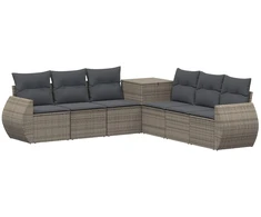 Sofos komplektas 7 pcs Pilka ir tamsiai pilka