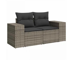 Sofos komplektas 7 pcs Pilka ir tamsiai pilka
