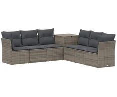 Sofos komplektas 7 pcs Pilka ir tamsiai pilka