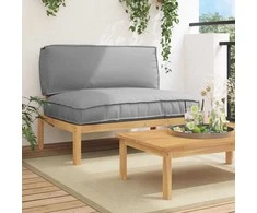 Sofa Sofos komplektas Pilka 120 x 92 x 69 cm Kietos akacijos mediena
