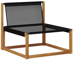 Lauko sofos komplektas 10 vnt. Natūrali ir juoda