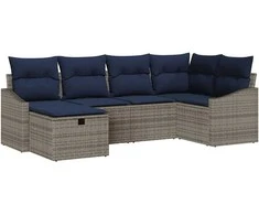 Sofos komplektas su pagalve 3 pcs poliratanas