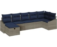 Sofos komplektas su pagalve 4 pcs poliratanas