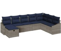 Sofos komplektas su pagalve 6 pcs poliratanas
