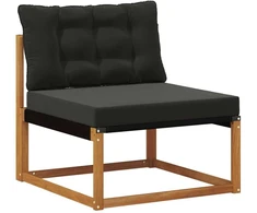 Lauko sofos komplektas 8 vnt. Natūrali ir juoda