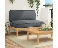 Sofa Sofos komplektas su pagalve Antracitas 120 x 92 x 69 cm