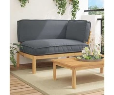 Sofa Sofos komplektas su pagalve Antracitas 133 x 92 x 69 cm