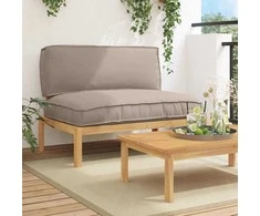 Sofa Sofos komplektas Taupe 120 x 92 x 69 cm Kietos akacijos mediena