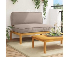 Sofos komplektas Taupe 120 x 92 x 69 cm Kietos akacijos mediena