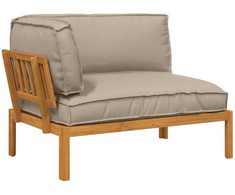 Lauko baldų komplektas Sofos komplektas Taupe 133 x 92 x 69 cm Kietos akacijos mediena