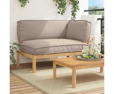 Lauko baldų komplektas Sofos komplektas Taupe 133 x 92 x 69 cm Kietos akacijos mediena