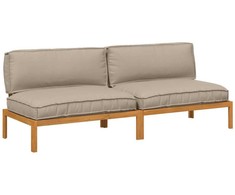 Sofos komplektas Taupe 240 x 92 x 69 cm Kietos akacijos mediena