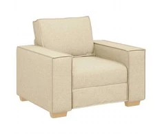 Sofa Sofos krėslas, kreminės spalvos, 100x78x84 cm, audinys