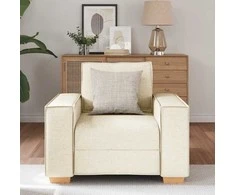 Sofa Sofos krėslas, linas, 100x78x84 cm