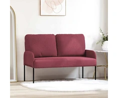 Sofa Sofos su pagalve 110cm Vyno raudona fanera