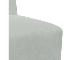 Modulinis sofa vienetas be rankų 2 pcs Šviesiai pilka