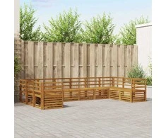 Sekcijos sofų komplektas 10 pcs Natūrali