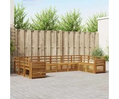 Sekcijos sofų komplektas 10 pcs Natūrali