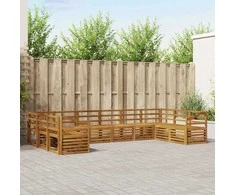 Sekcijos sofų komplektas 10 pcs Natūrali