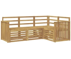 Sofų komplektai 4 pcs Balta 187,5 x 128,5 x 73 cm