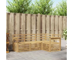 Sofų komplektai 4 pcs Balta 187,5 x 128,5 x 73 cm