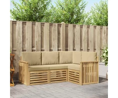 Sofų komplektai 4 pcs Balta ir kreminė 187,5 x 128,5 x 73 cm