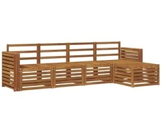 Lauko sofos komplektas 5 pcs Natūrali