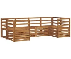 Sekcijos sofų komplektas 6 pcs Natūrali