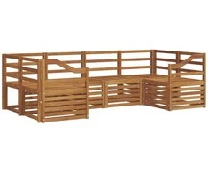 Sekcijos sofų komplektas 6 pcs Natūrali