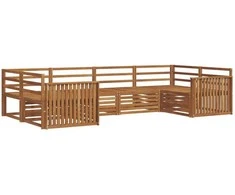 Lauko baldų komplektas Lauko sofos komplektas 6 pcs Natūrali