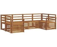 Sekcijos sofų komplektas 6 pcs Natūrali