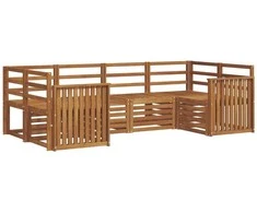 Sekcijos sofų komplektas 6 pcs Natūrali