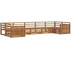 Lauko sofos komplektas 7 pcs Natūrali