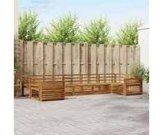 Lauko baldų komplektas Lauko sofos komplektas 7 pcs Natūrali