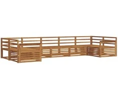 Lauko sofos komplektas 7 pcs Natūrali