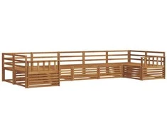 Lauko baldų komplektas Lauko sofos komplektas 7 pcs Natūrali