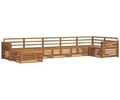 Lauko baldų komplektas Lauko sofos komplektas 7 pcs Natūrali