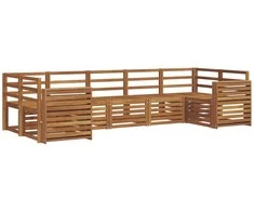 Sekcijos sofų komplektas 7 pcs Natūrali