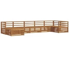 Lauko sofos komplektas 7 pcs Natūrali