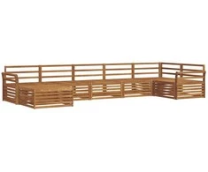 Sofa Lauko sofos komplektas 7 pcs Natūrali