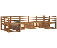 Sekcijos sofų komplektas 7 pcs Natūrali