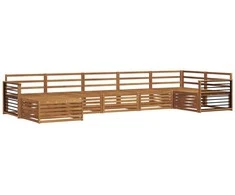 Sofa Lauko sofos komplektas 7 pcs Natūrali