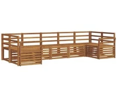 Sekcijos sofų komplektas 7 pcs Natūrali
