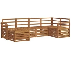Sekcijos sofų komplektas 6 pcs Natūrali